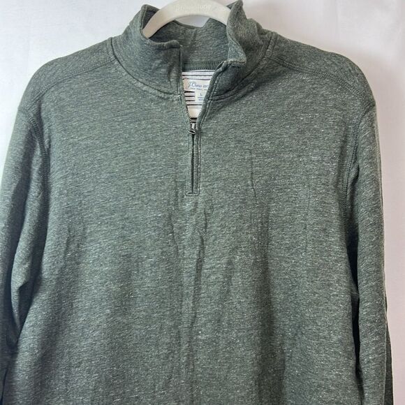 J. Crew BB830 Green Double-knit Half-zip Pullover For Men NWT size L - Picture 7 of 12